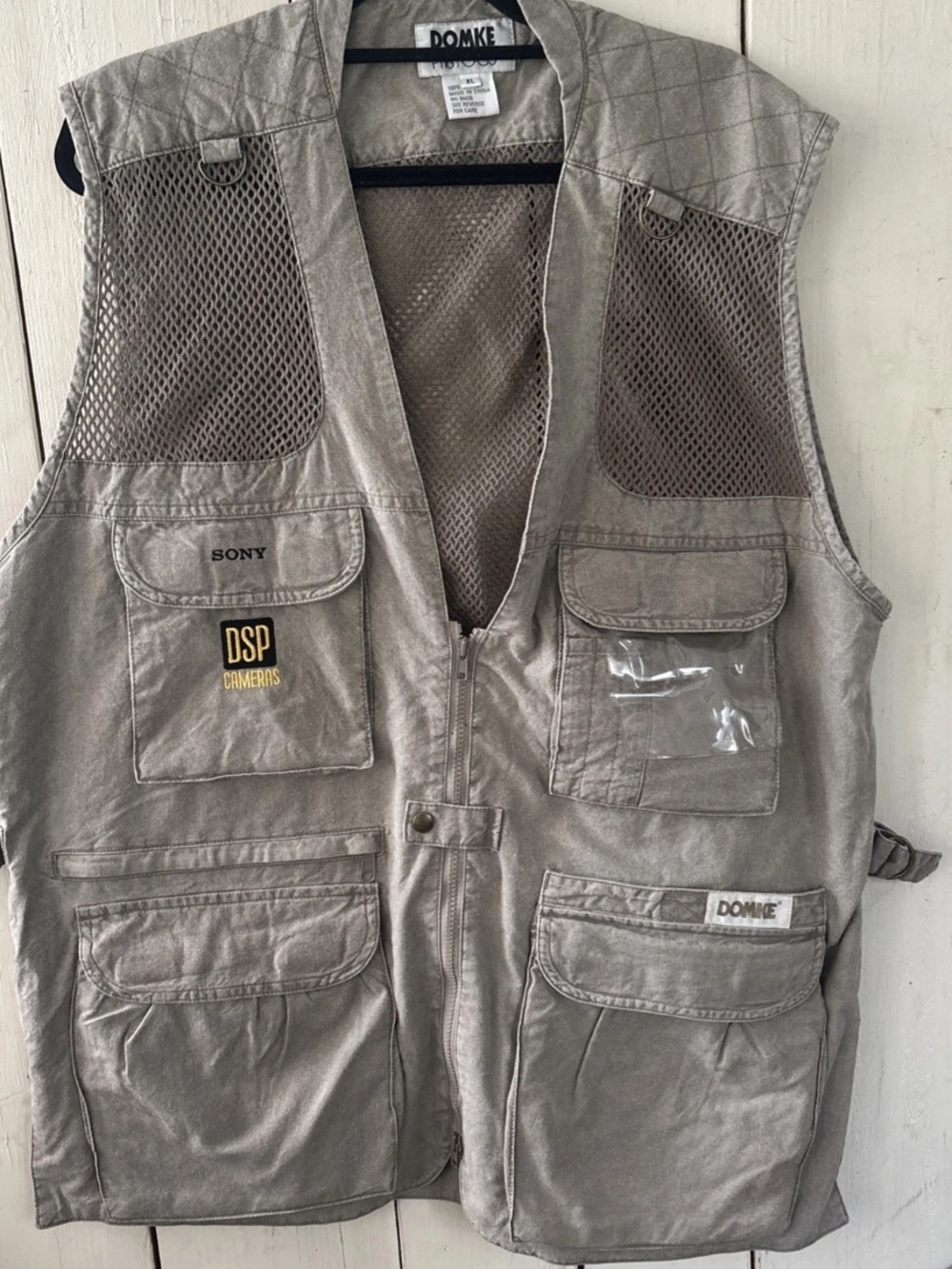 Domke PhoTOGS Vest Mens Large Khaki Mesh Utility Photographer Fishing Outdoor XL